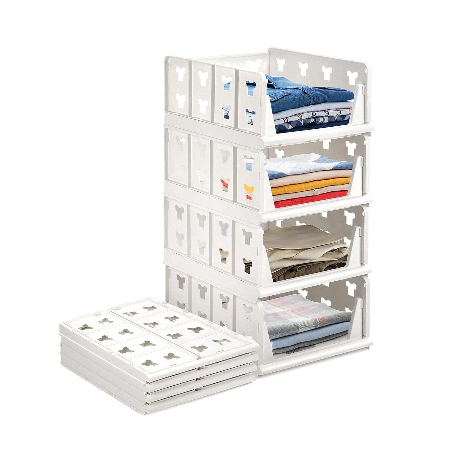 7887 4 Layer Stackable Multifunctional Storage,for Clothes Foldable Drawer Shelf Basket Utility Cart Rack Storage Organizer Cart for Kitchen, Pantry Closet, Bedroom, Bathroom, Laundry (4 Layer 1 Pc) 7887 4 Layer Stackable Multifunctional Storage,for Clothes Foldable Drawer Shelf Basket Utility Cart Rack Storage Organizer Cart for Kitchen, Pantry Closet, Bedroom, Bathroom, Laundry (4 Layer 1 Pc)